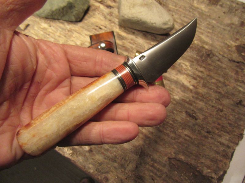 Ivory Caper beaver Tail Sheath