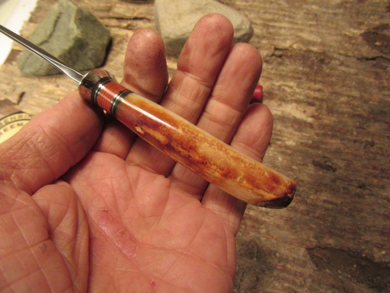 Ivory Caper beaver Tail Sheath