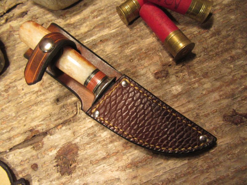 Ivory Caper beaver Tail Sheath