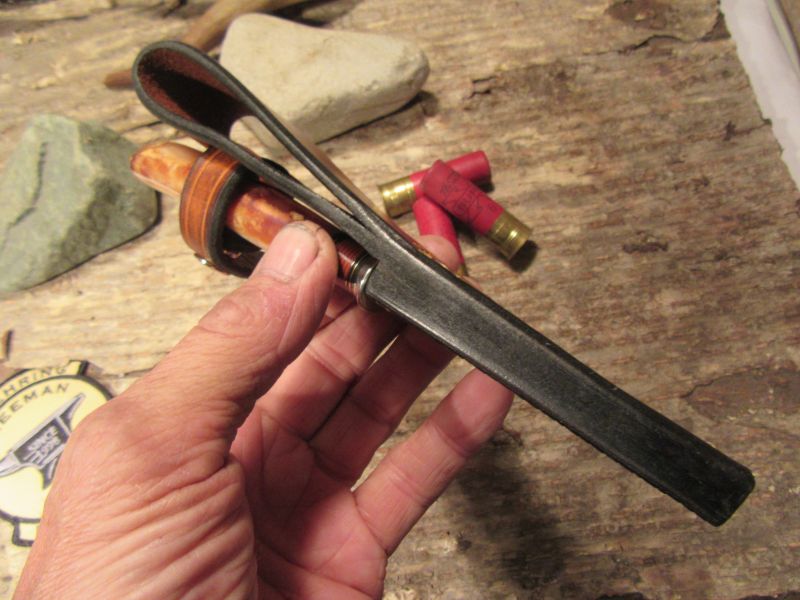 Ivory Caper beaver Tail Sheath