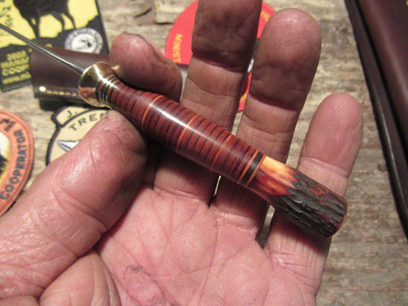 Montana Trout Knife Horsehide Red Stag