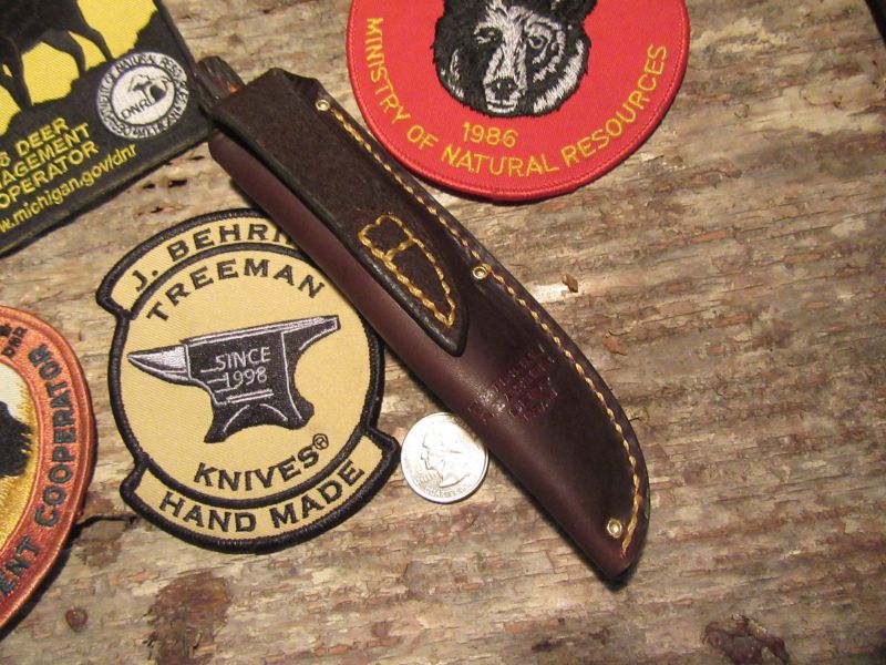 Montana Trout Knife Horsehide Red Stag