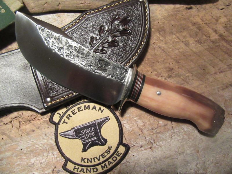 J.Behring Handmade Nesmonk Hammermark Fossil Ivory Sled Runner handle