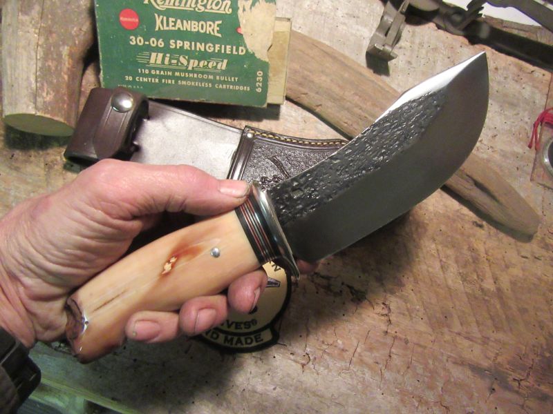 J.Behring Handmade Nesmonk Hammermark Fossil Ivory Sled Runner handle