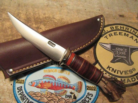 J.Behring Trout knife European Roe Deer Stag