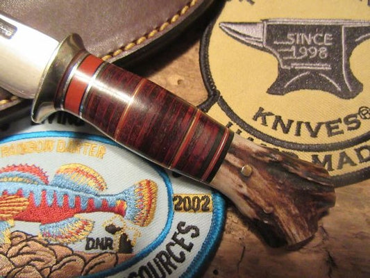 J.Behring Trout knife European Roe Deer Stag