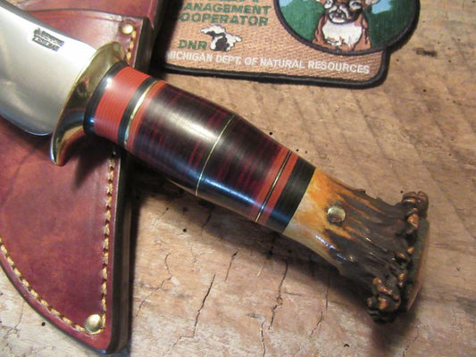 J.Behring Fox River Hunter  leather Crown Stag