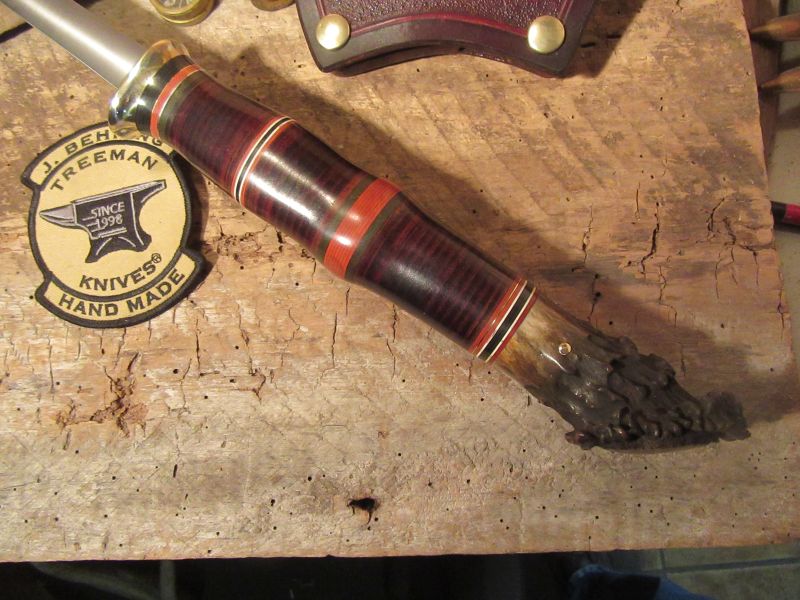 J.Behring Scagel Style Two  Handed Axe crown Stag Replica