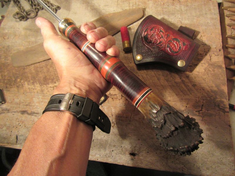 J.Behring Scagel Style Two  Handed Axe crown Stag Replica