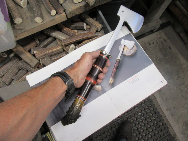 J.Behring Scagel Style Two  Handed Axe crown Stag Replica