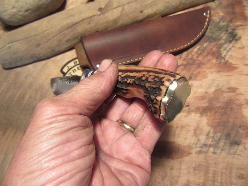 Alaskan Semi Skinner Hammer Mark Blue Spacers Sambar Stag