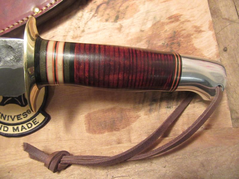 J. Behring Handmade 8" Hammermark Fighter Horsehide Aluminum