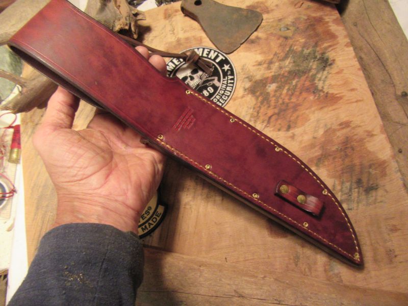 J. Behring Handmade 8" Hammermark Fighter Horsehide Aluminum