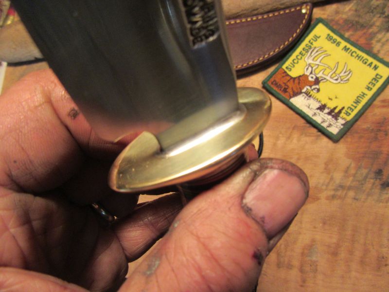 J. Behring Handmade Red Stag 5" Machinaw Hunter