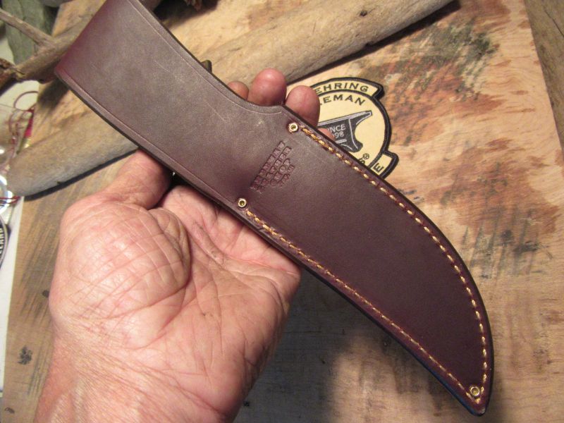 J. Behring Handmade Red Stag 5" Machinaw Hunter