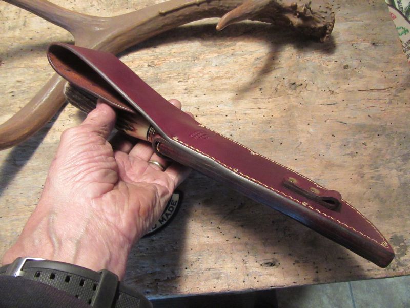 Treeman Camp Fighter 7" Blade Sambar Stag Brass