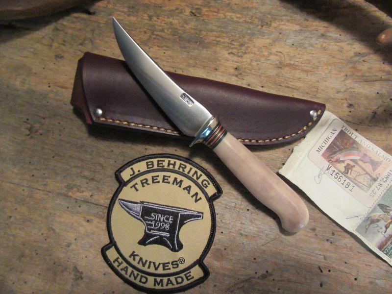 Treeman Trout Knife Artifact Walrus Ivory