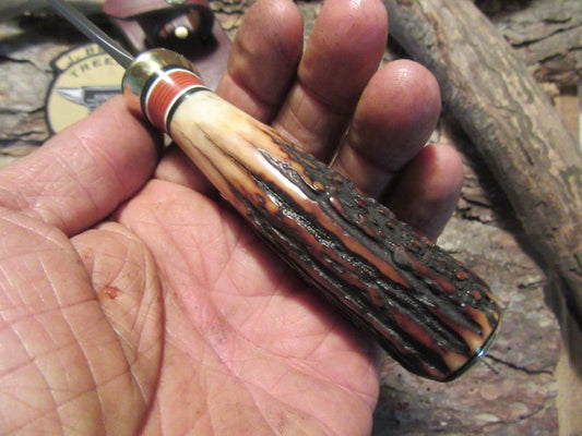 J. Behring Handmade Michigan Caper Red Sambar Stag