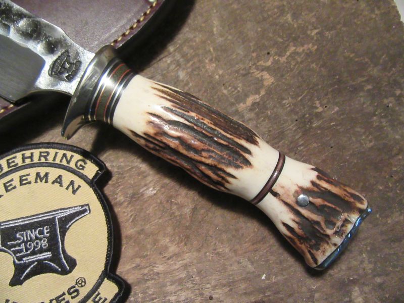 Treeman Stag Stag Semi Skinner Nickel Silver guard and Butt Cap