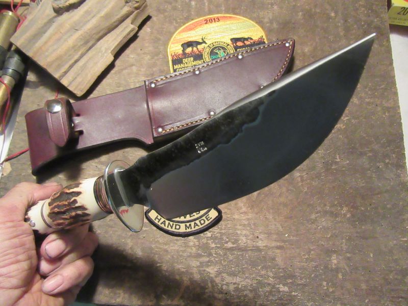 Treeman Stag Stag Semi Skinner Nickel Silver guard and Butt Cap