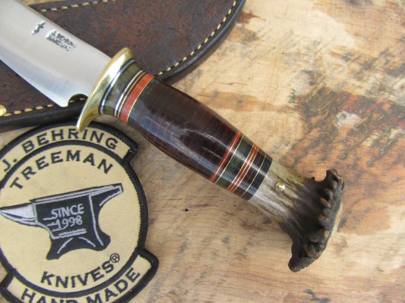 J. Behring Handmade Bird & Trout Crown Stag