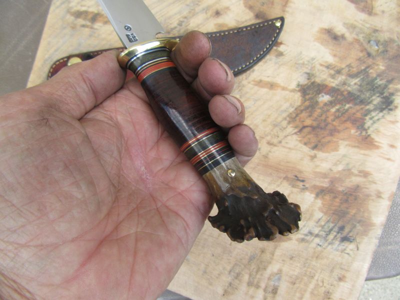 J. Behring Handmade Bird & Trout Crown Stag