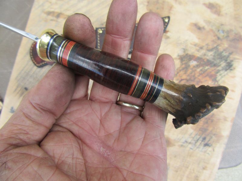 J. Behring Handmade Bird & Trout Crown Stag