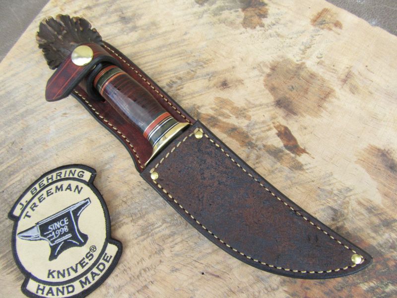 J. Behring Handmade Bird & Trout Crown Stag