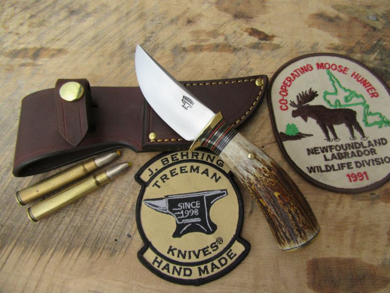 J. Behring Handmade Michigan Caper Moose Horn Stag