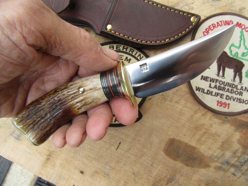 J. Behring Handmade Michigan Caper Moose Horn Stag