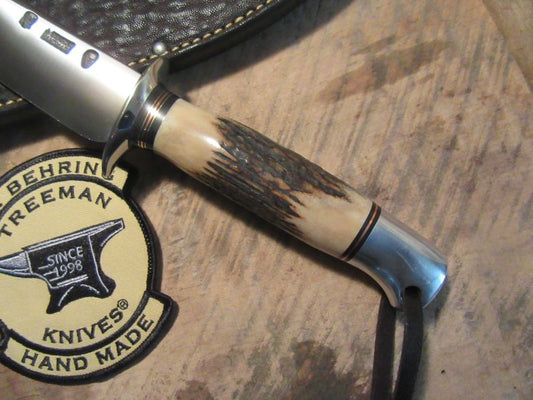 J. Behring Handmade Double Skull Fighter Stag Aluminum