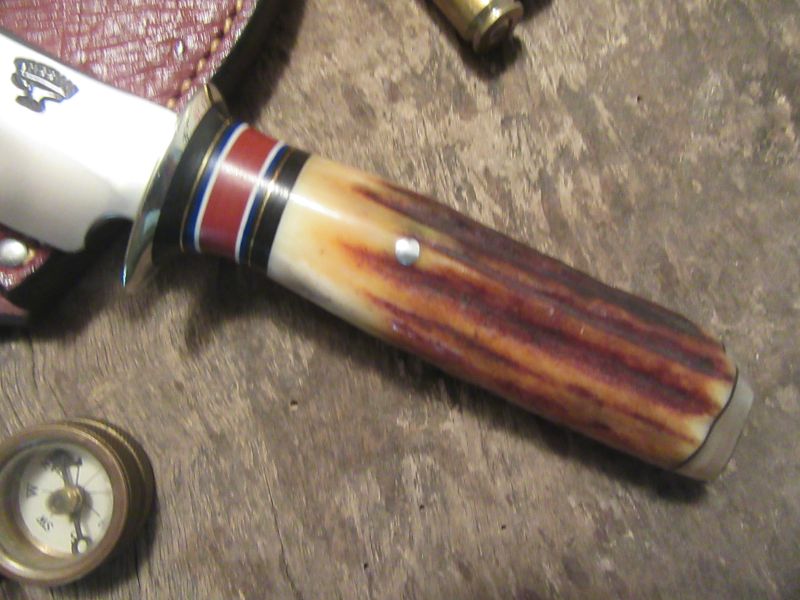 J. Behring Handmade Old school Hunter 120 year old German Stag