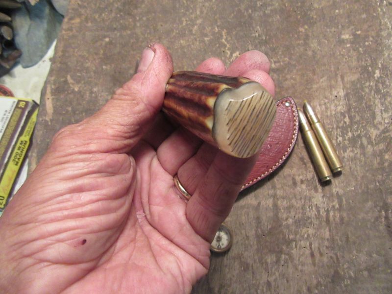 J. Behring Handmade Old school Hunter 120 year old German Stag