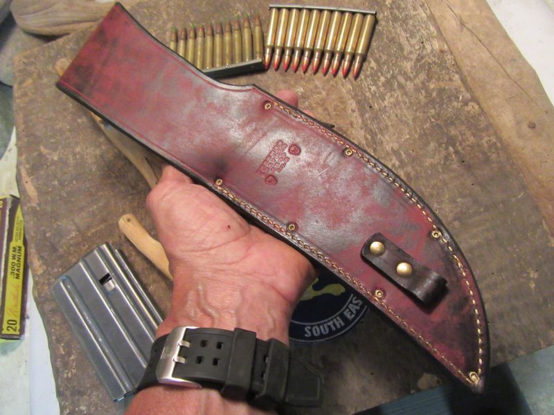 Order Only ! J. Behring Handmade Double Skull Fighter Horsehide Crotch Stag