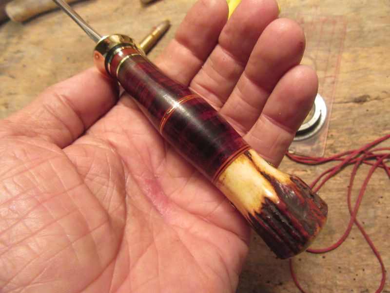 J. Behring Handmade Deer & Trout Horsehide Red Butt Stag