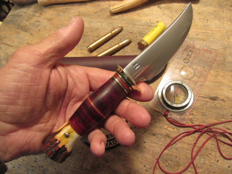 J. Behring Handmade Deer & Trout Horsehide Red Butt Stag