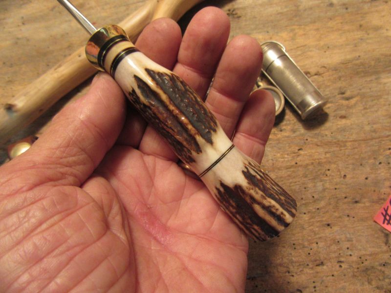 J. Behring Handmade Deer & Trout Stag Stag Brass guard