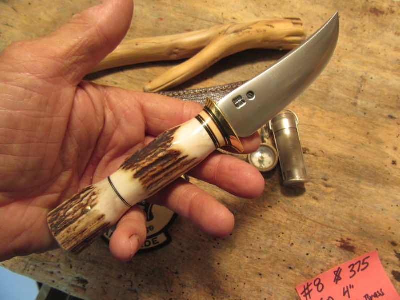 J. Behring Handmade Deer & Trout Stag Stag Brass guard