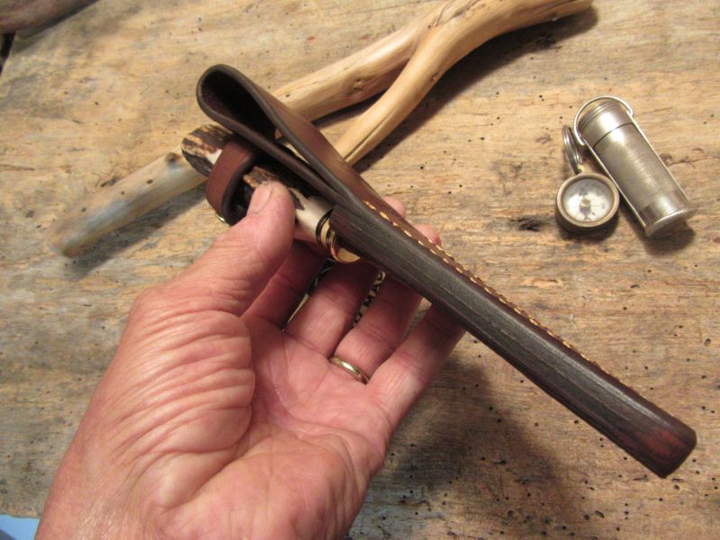 J. Behring Handmade Deer & Trout Stag Stag Brass guard