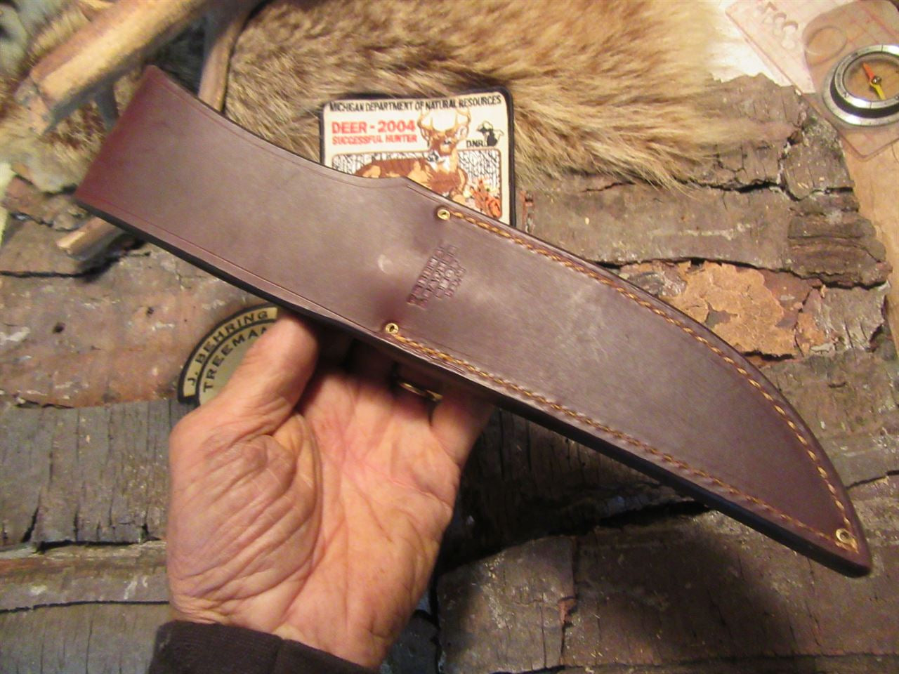 J. Behring Handmade Scagel Style Hunter crotch Horse Hide