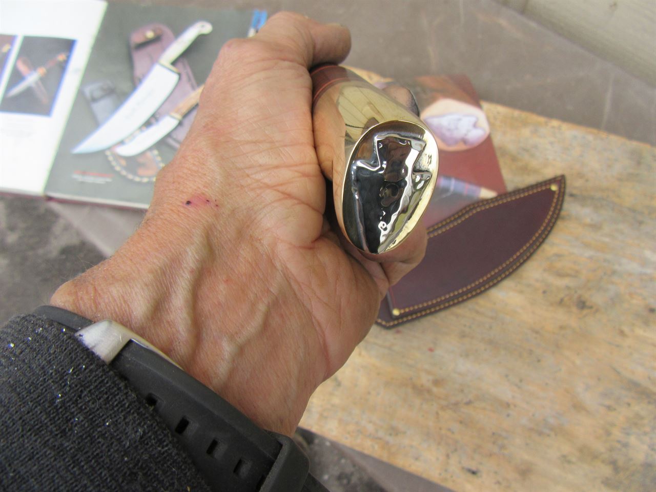 Scagel Arrow Head Birds Beak Camp Knife