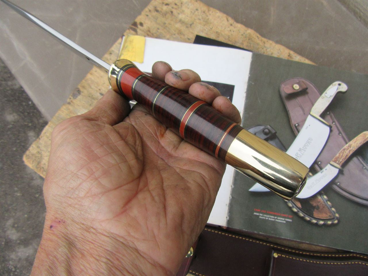 Scagel Arrow Head Birds Beak Camp Knife