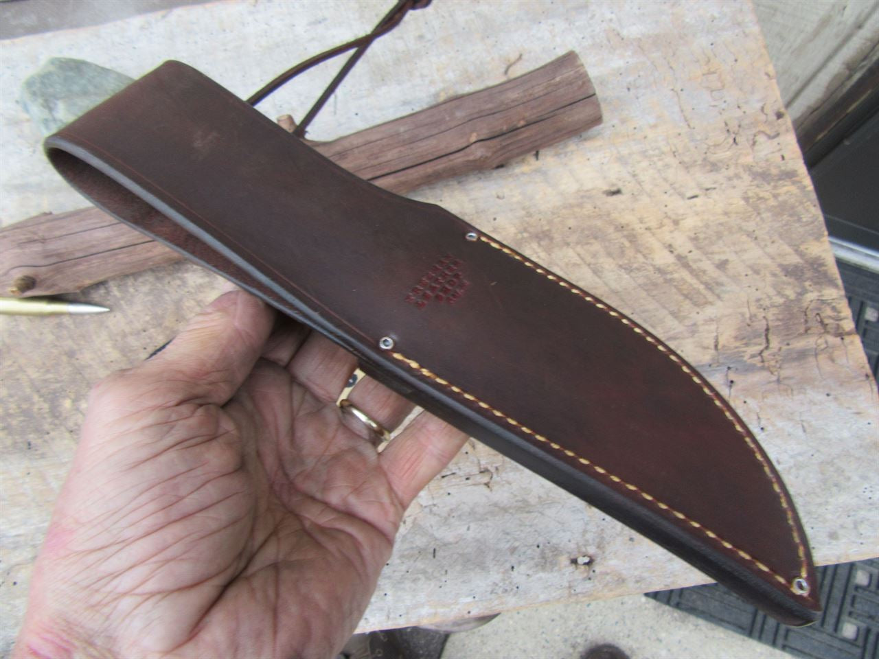 J. Behring Handmade Iron Mt. Hunter 5" Stag Aluminum