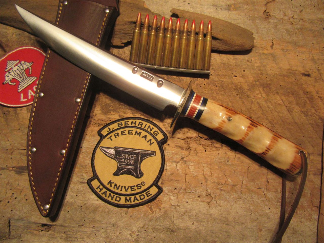 J. Behring Handmade 8" Skull Fighter NS Stag