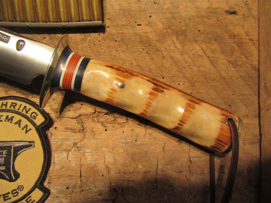 J. Behring Handmade 8" Skull Fighter NS Stag