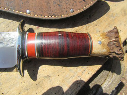 J. Behring Handmade Big Fat  Hammer Mark Camp Knife