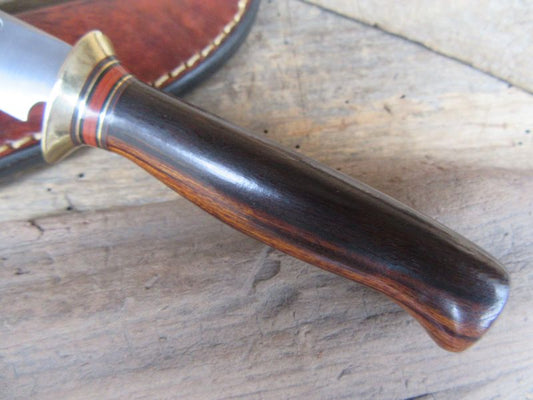 J.Behring Handmade Stainless MI drop point trout knife