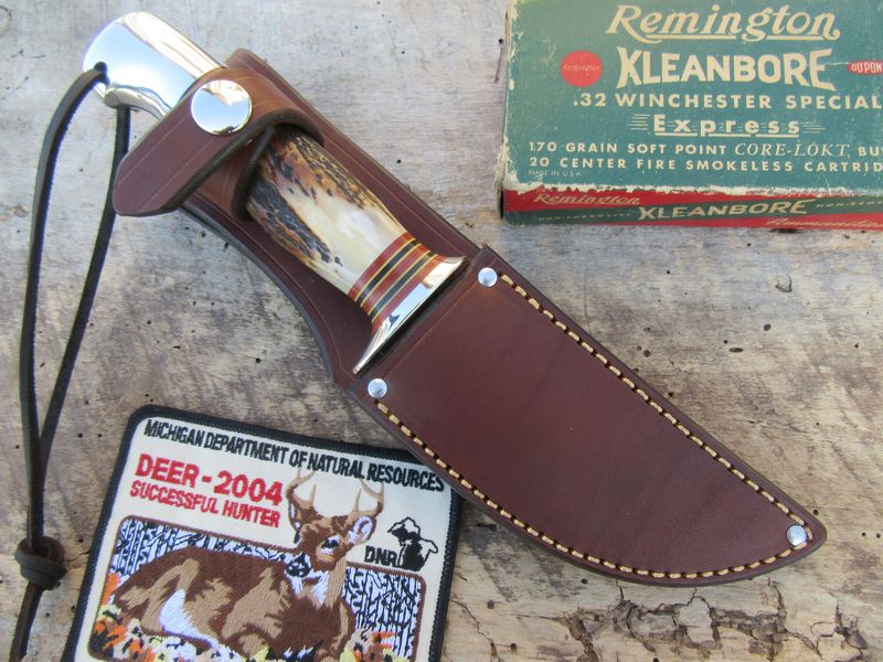 Treeman Knives Stag Aluminum Michigan Hunter