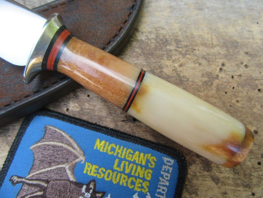 J.Behring Handmade Stainless Ivory Bird & Trout