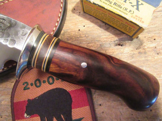 Treeman Knives Hammer Mark Stubby Drop Point